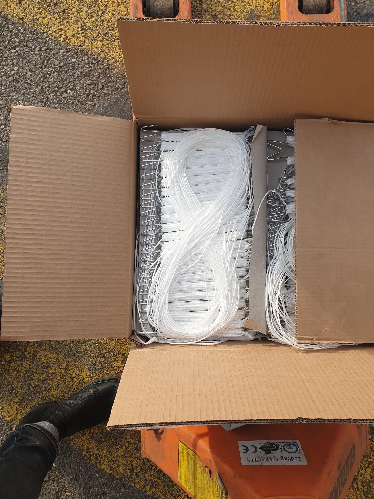 Crochet acier descente ficelle PP "queue de cheval"