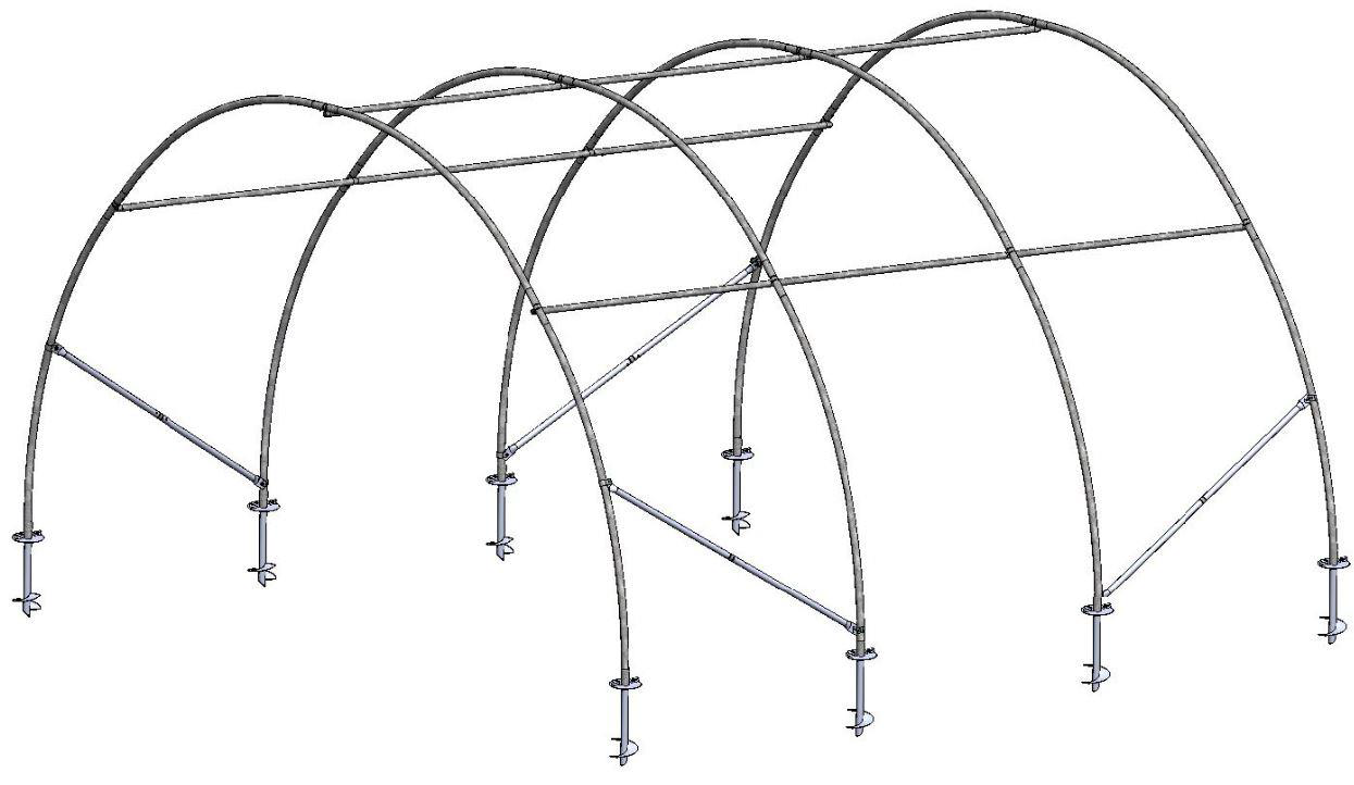 Abris de jardin 4m à pieds droits